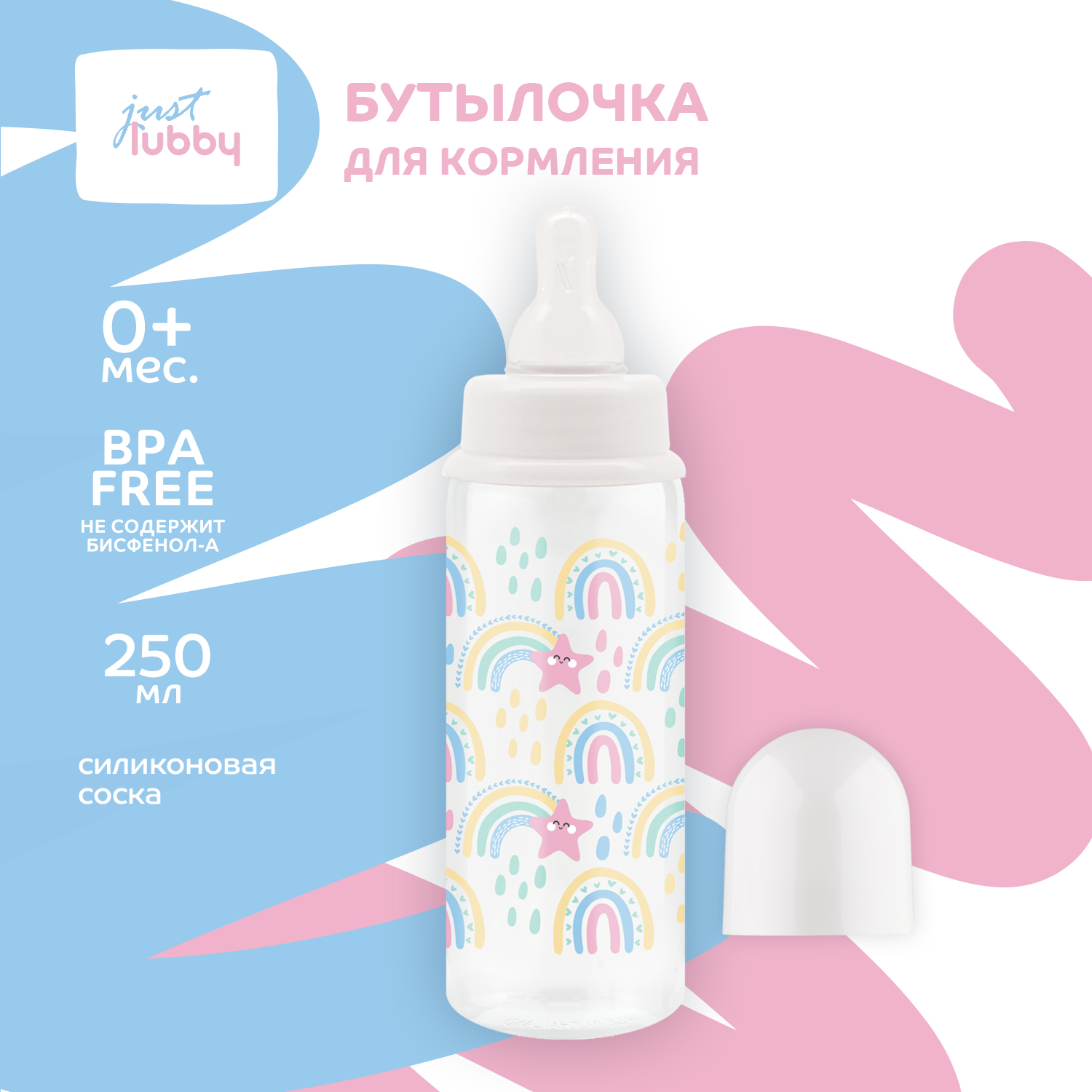 Бутылочка Lubby 250 мл - фото 1