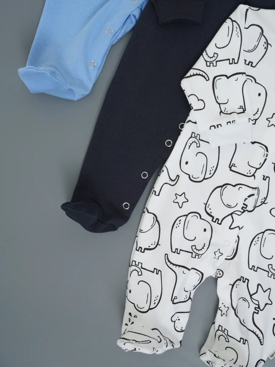 Комбинезон 3 шт Супер Пупс нбр/3пр/ком/сл/SK18небесныймокрыйасфальтслоники - фото 6