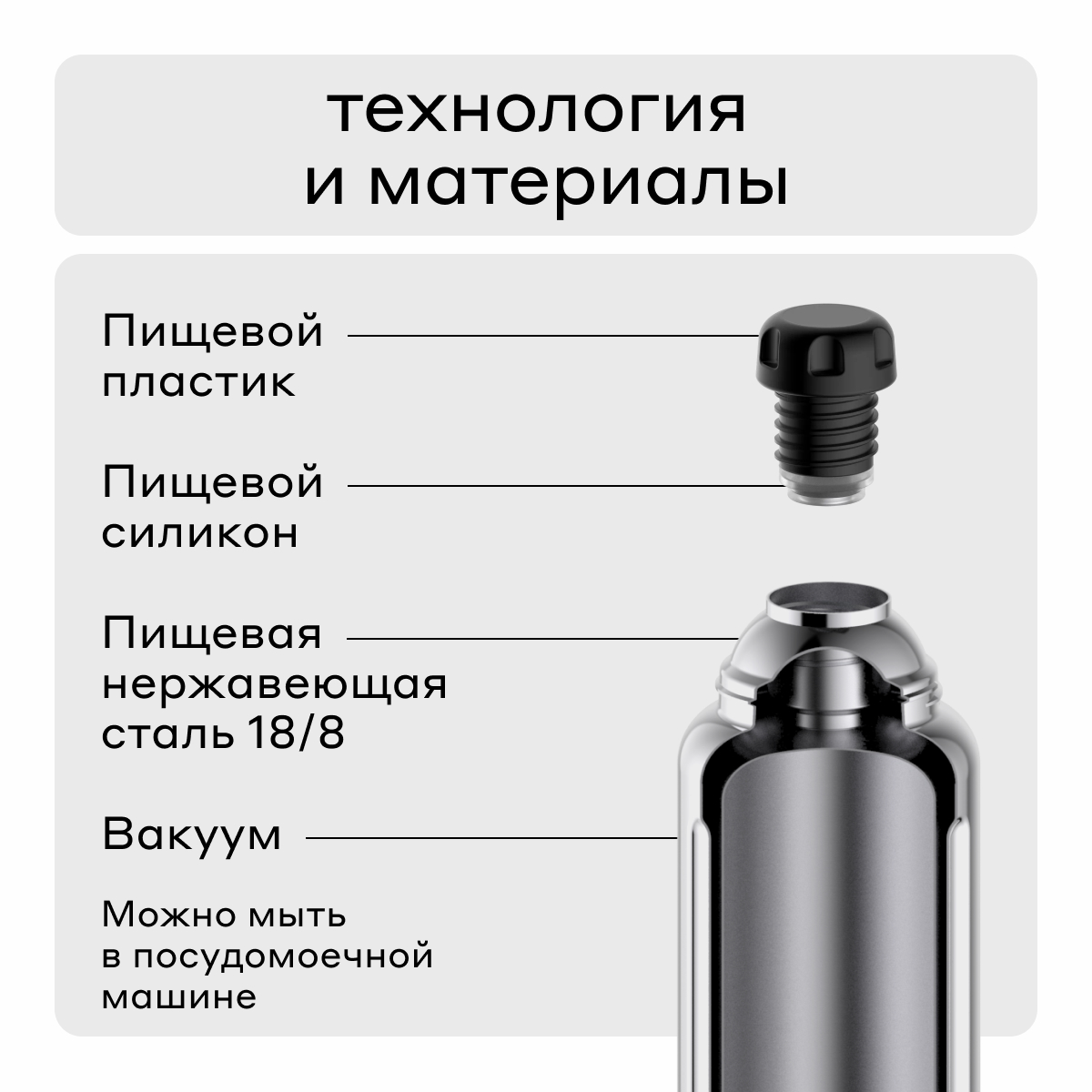 Термос 1 л для напитков Bobber Flask оливковый - фото 3