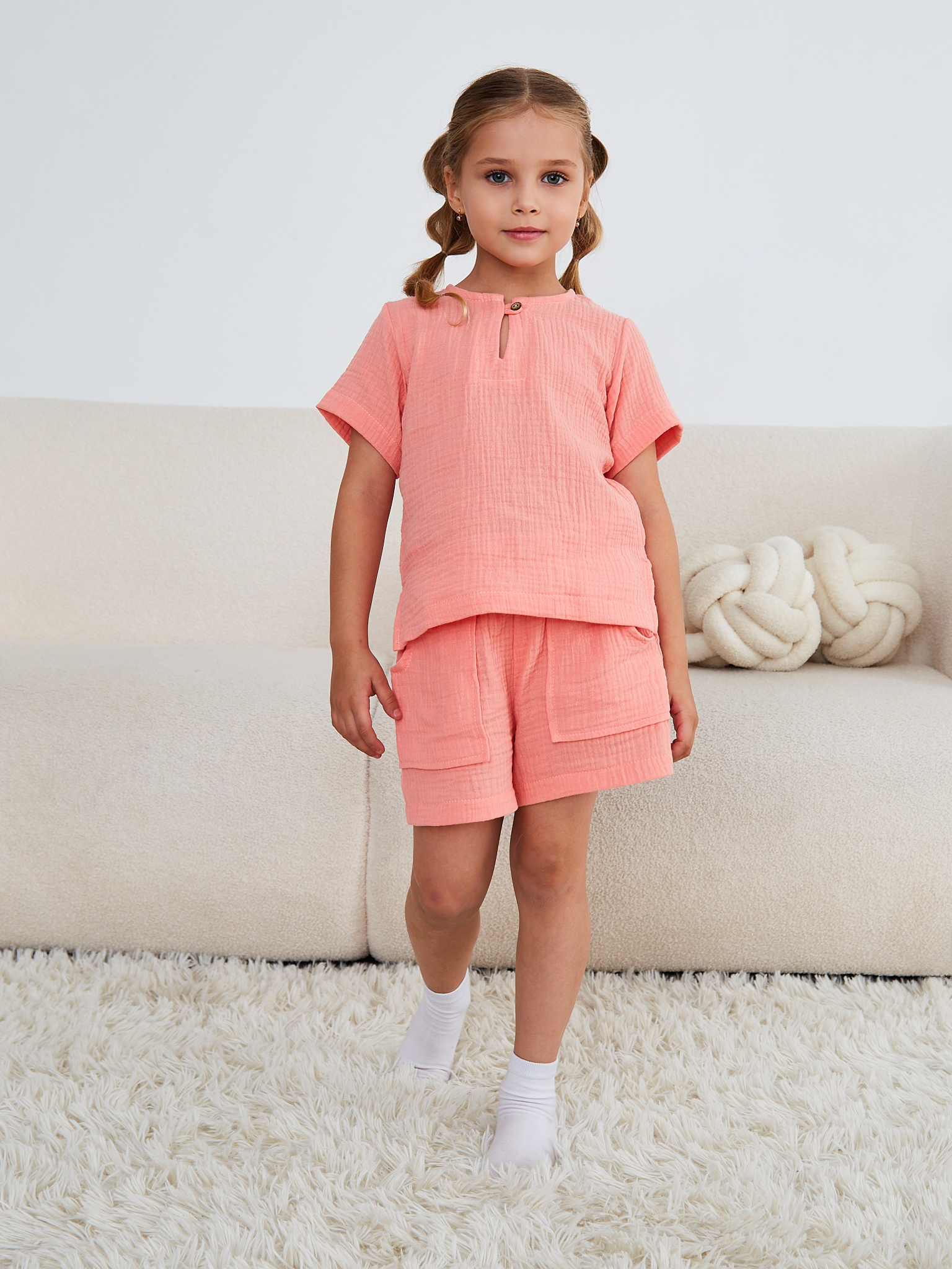 Костюм MOUN Комплект_муслин_персик - фото 20