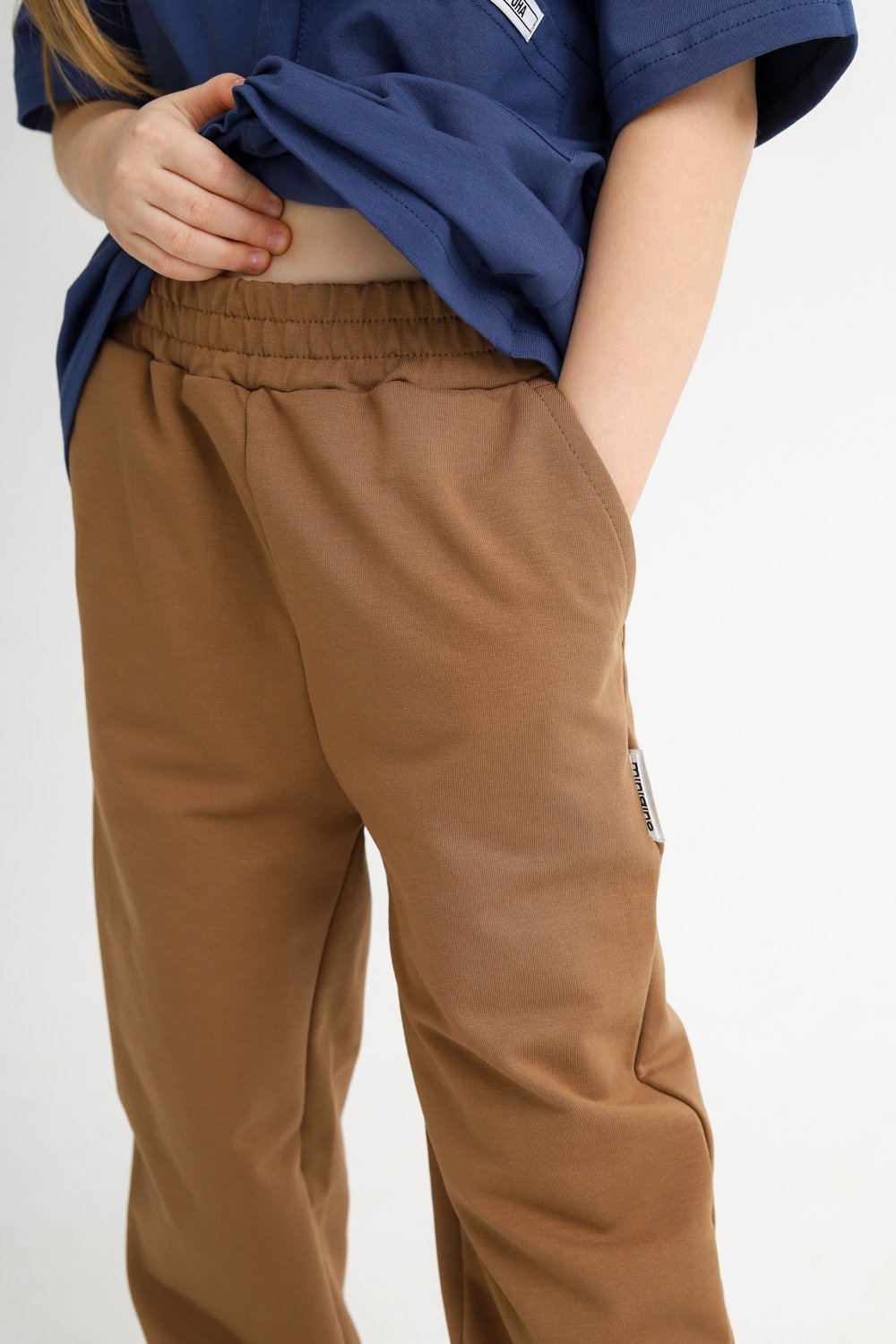 Брюки MINIDINO Т-Б-016Брюки трикотажные Candy койот - фото 2