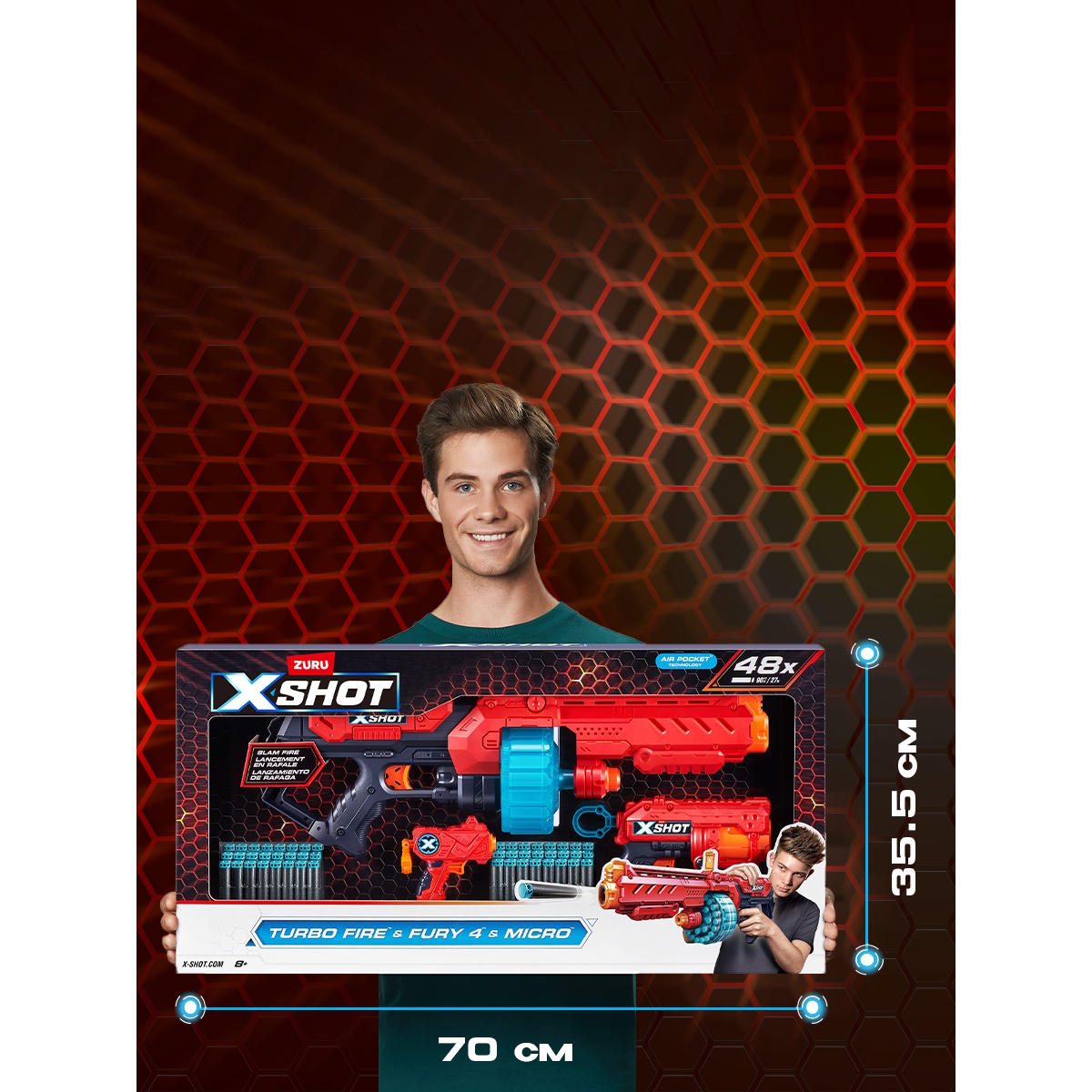 Набор Zuru XSHOT  Турбо огонь и Ярость - фото 6