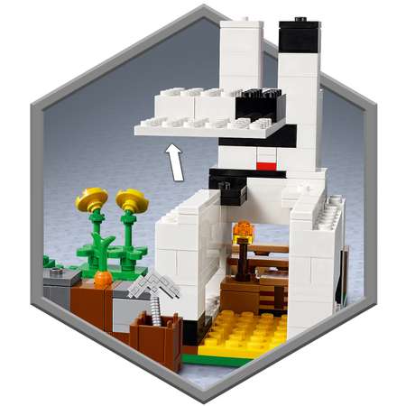 Конструктор LEGO Minecraft Кроличье ранчо блочный