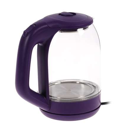 Чайник Luazon Home электрический LSK-1809 стекло 1.8 л 1500 Вт подсветка фиолетовый