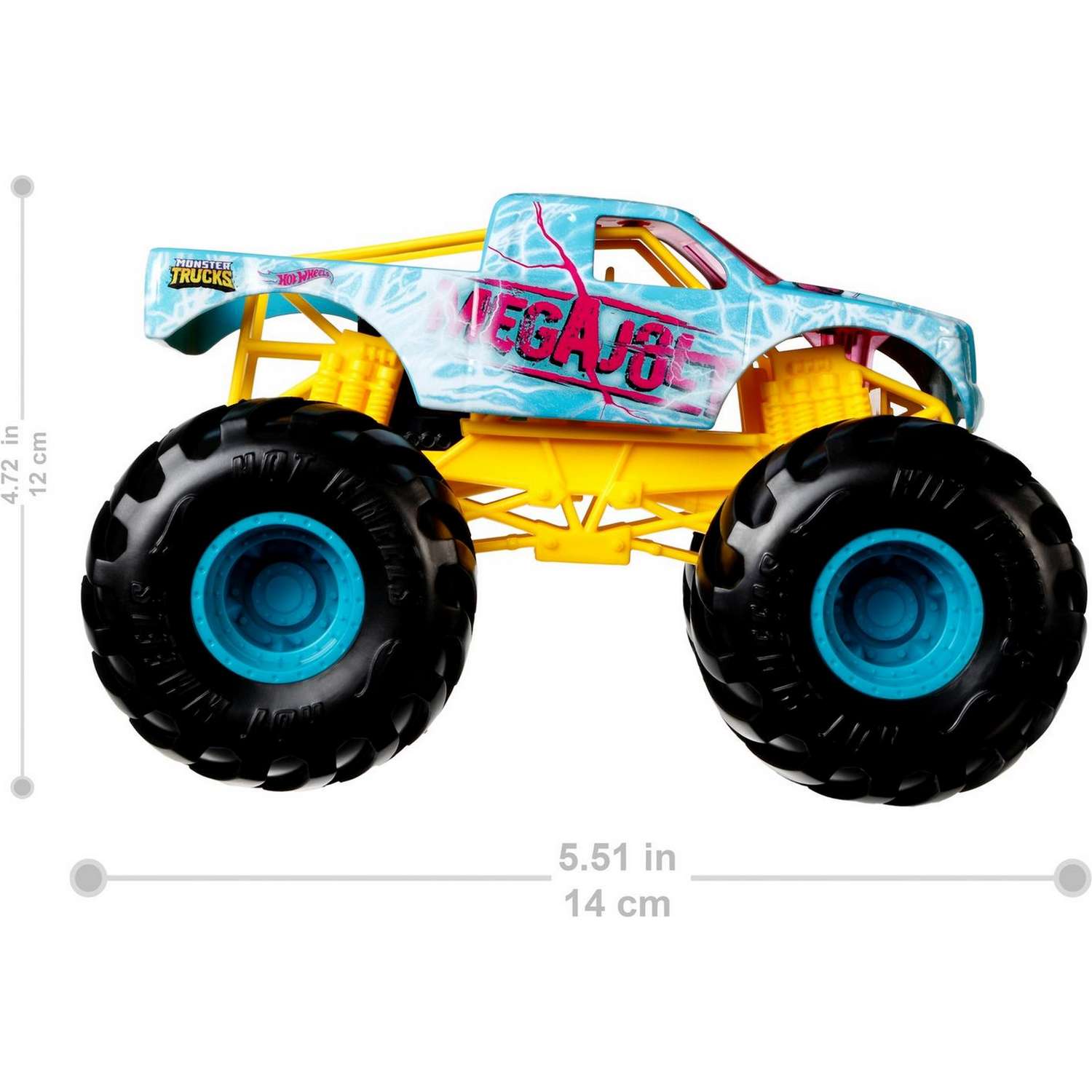 Автомобиль Hot Wheels Monster Tracks 1:24 FYJ83 - фото 5