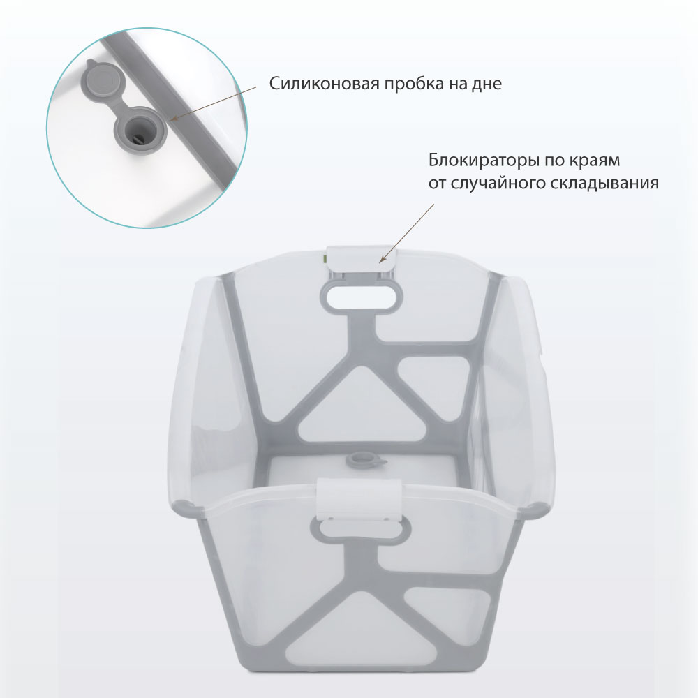 Ванночка JANE складная белый - фото 2