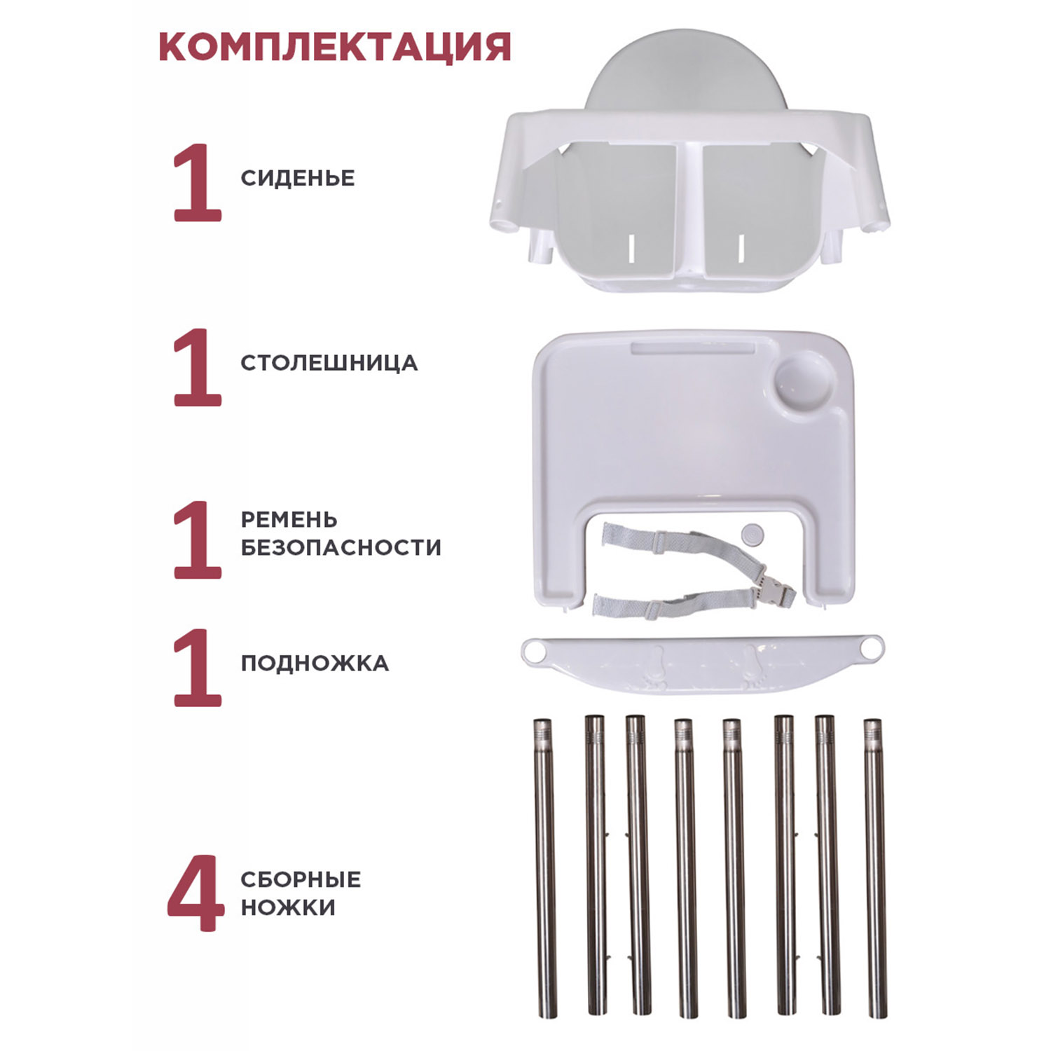 Стульчик для кормления BabyCare Kean классический - фото 5