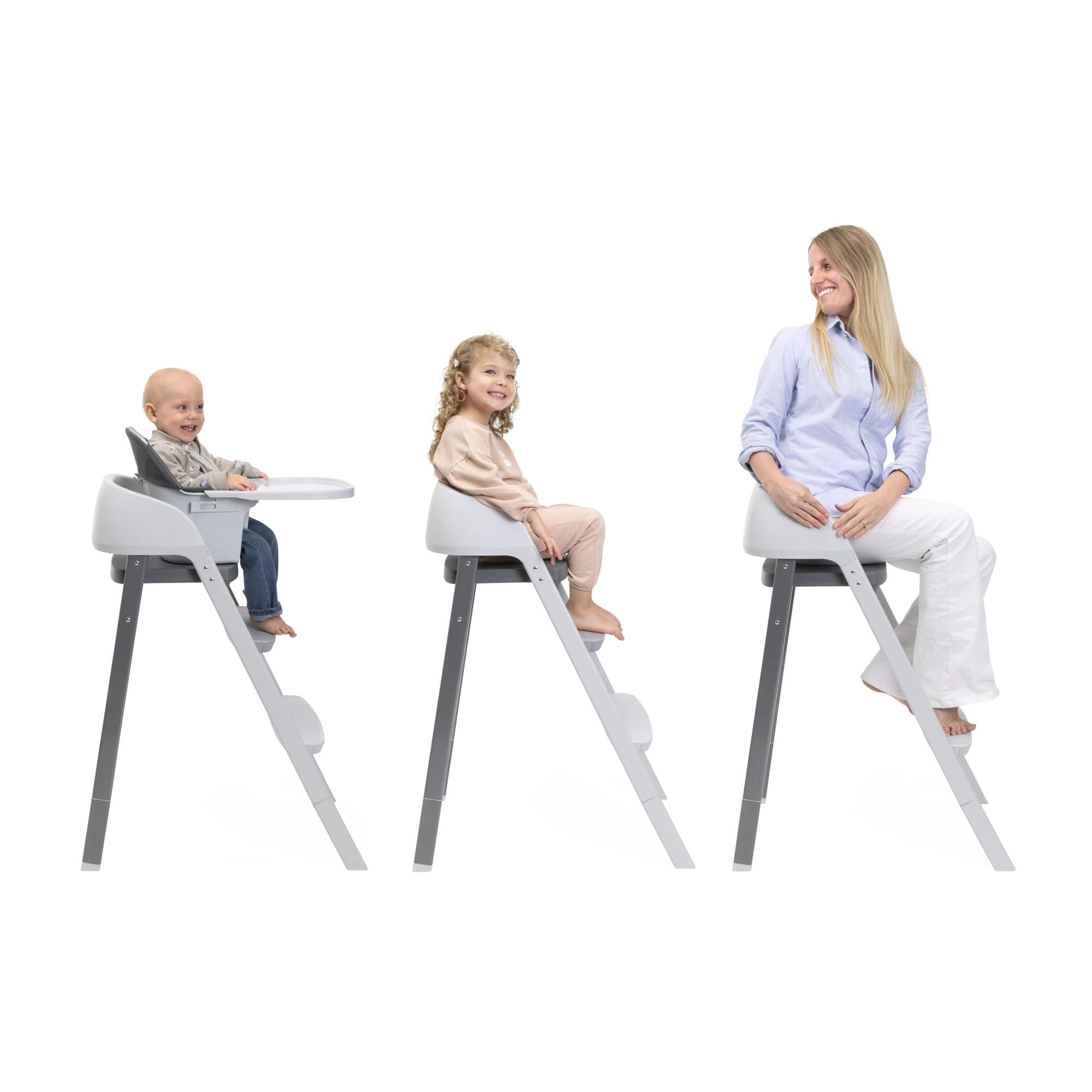 Стульчик для кормления Chicco Crescendo Up 3-в-1 темно-серый серый - фото 14