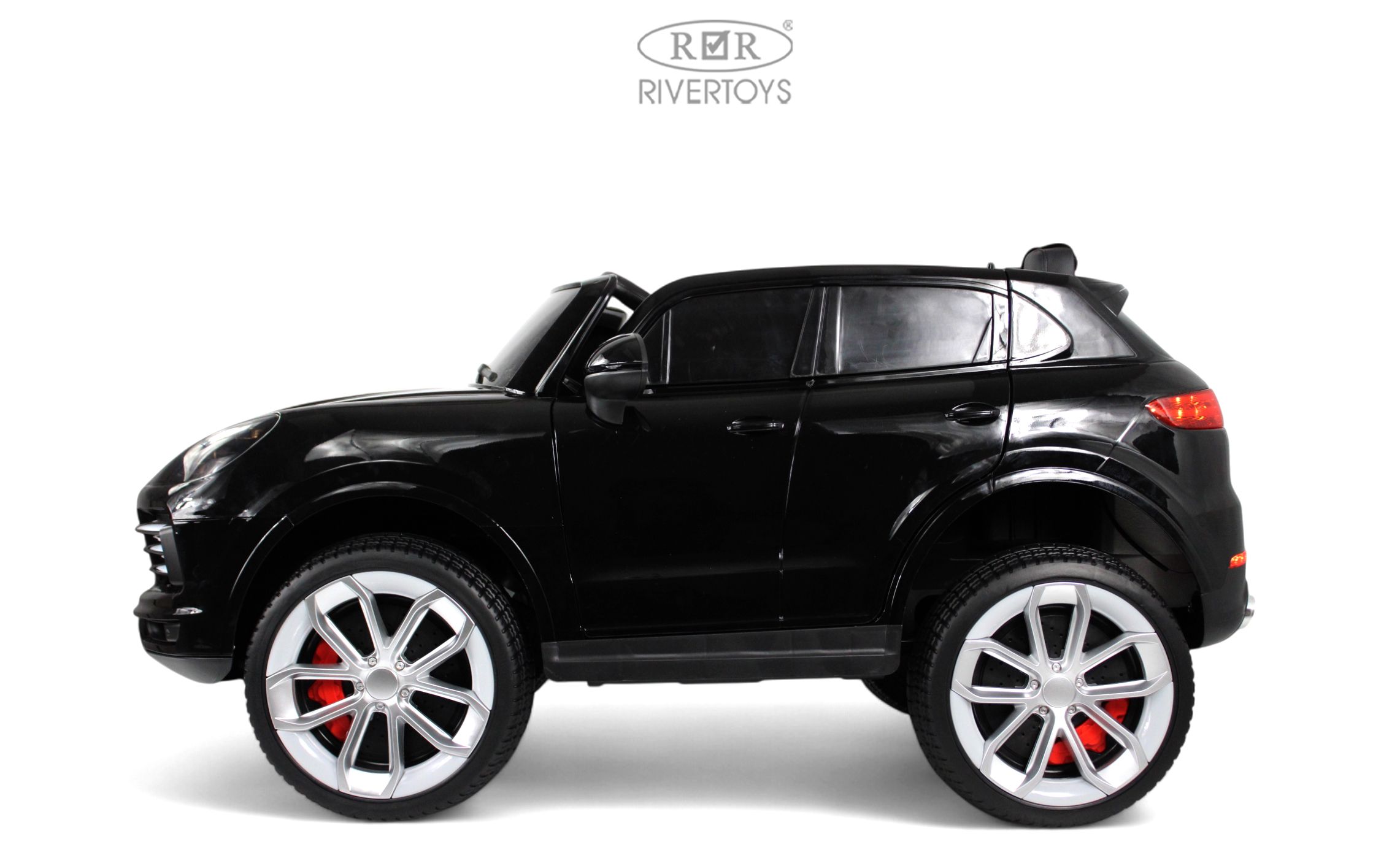 Электромобиль RIVERTOYS М005БХ-BLACK-GLANEC С пультом ДУ - фото 6