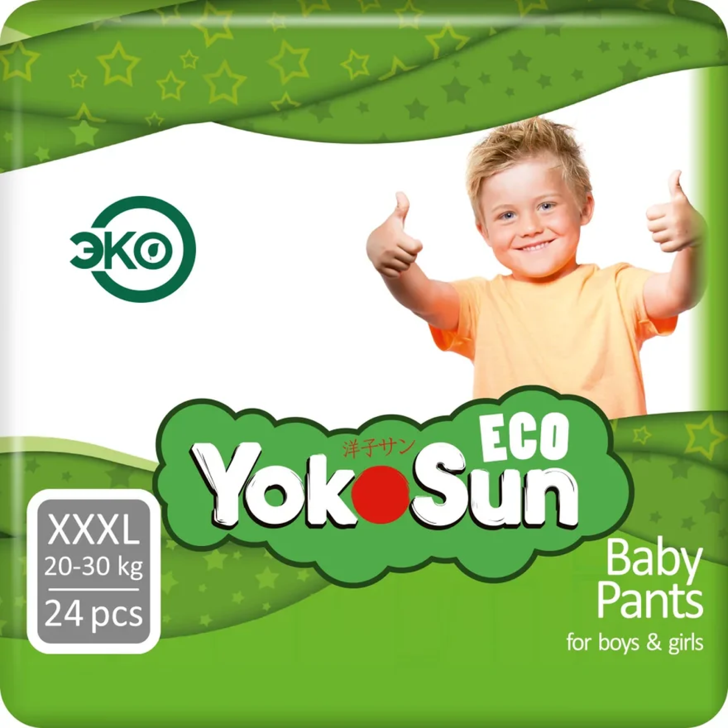 Трусики YokoSun Eco XXXL (20-30 кг) 24 шт. - фото 1