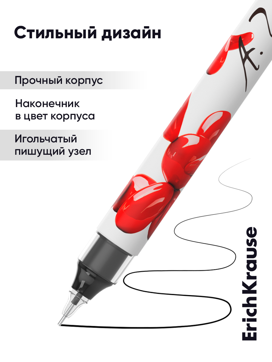 Ручка гелевая ErichKrause 12 шт. - фото 10