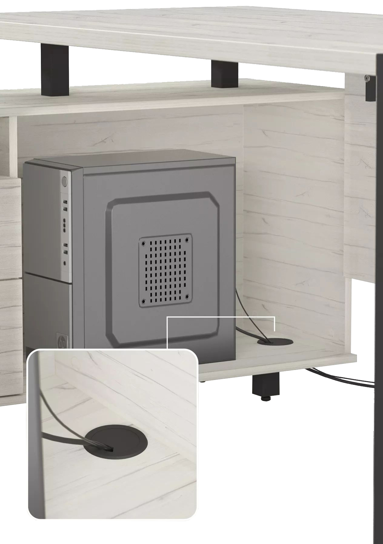 Письменный стол КАЛИФОРНИЯ МЕБЕЛЬ Хардвиг 1200 - фото 9