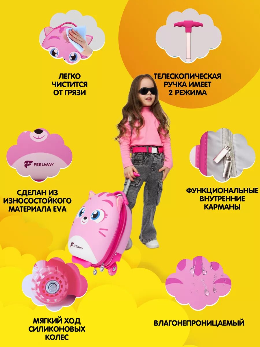 Чемодан Feelway Кошка - фото 15