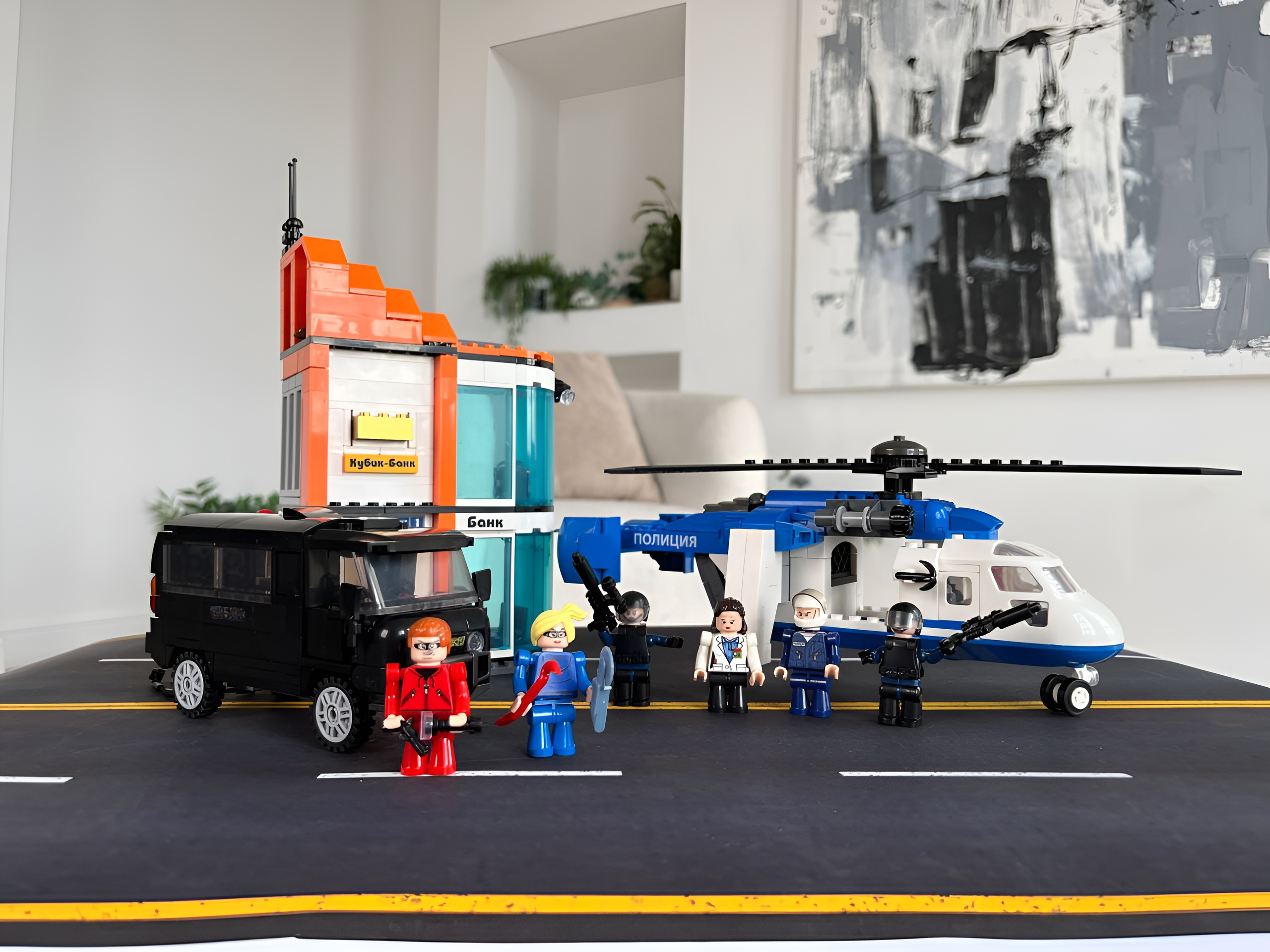 Конструктор brick labs Ограбление банка 800 дет. - фото 3