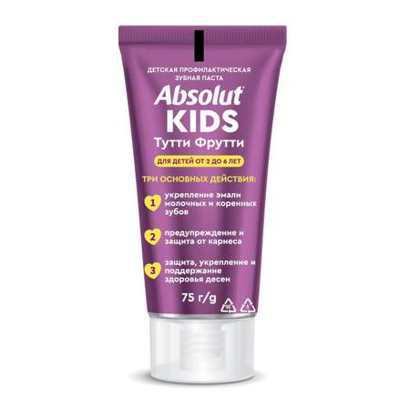 Зубная паста Absolut Фрукты, Мята