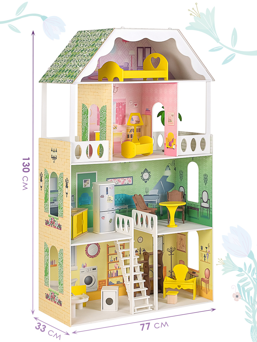 Домик для кукол PAREMO с мебелью PD318-01 - фото 12