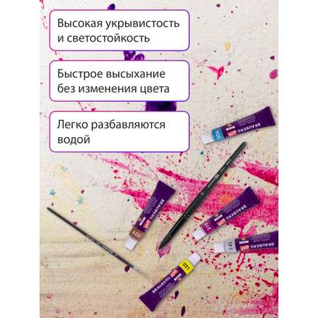 Краски акриловые Brauberg 24 цв.