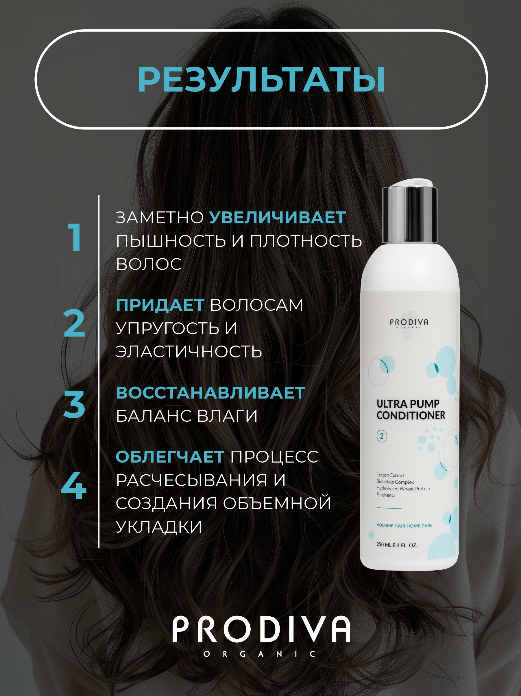 Кондиционер PRODIVA для объема и плотности волос 250 мл - фото 3