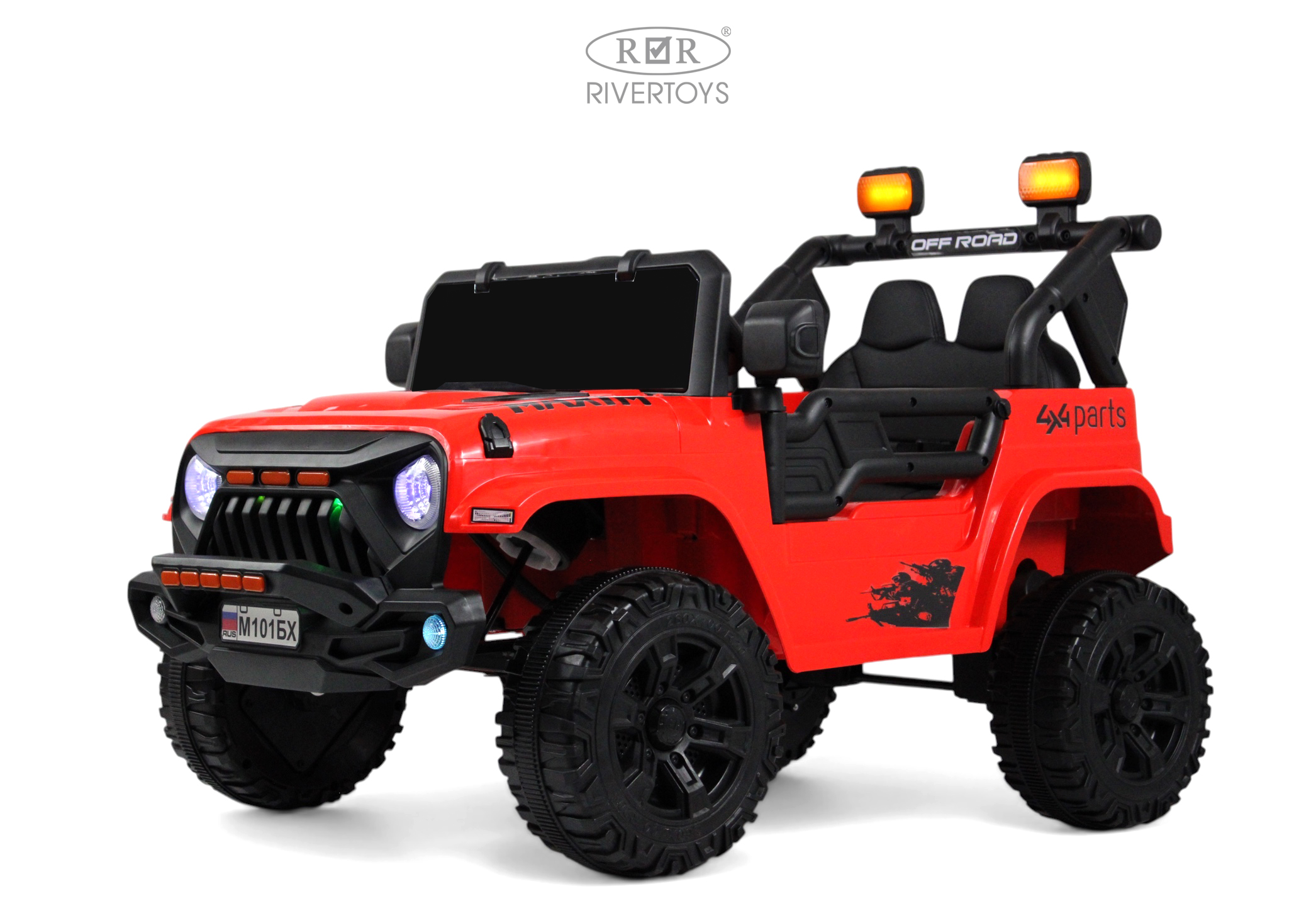 Электромобиль RIVERTOYS М101БХ-RED С пультом ДУ - фото 1
