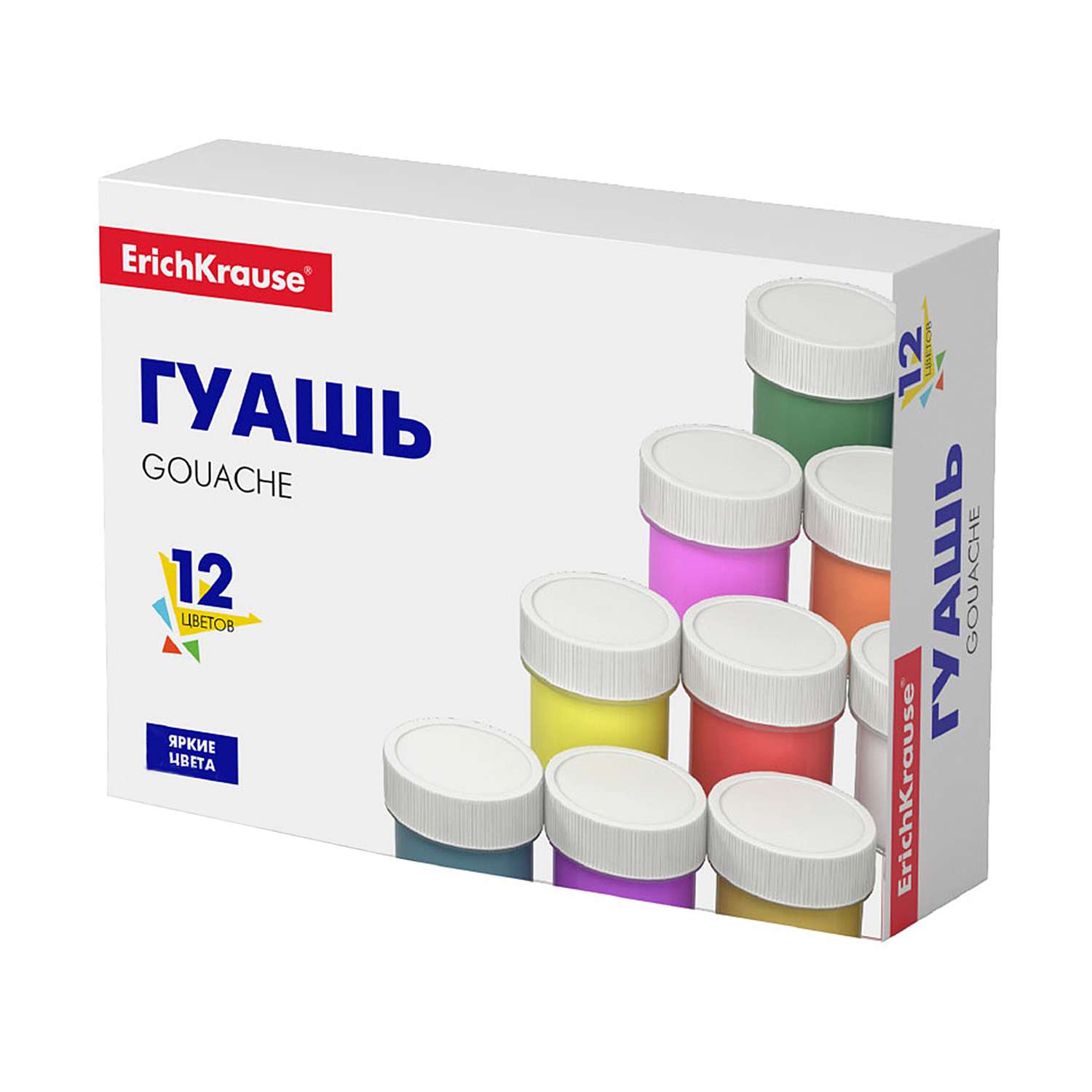 Краски гуашь ErichKrause 12 цв. - фото 1