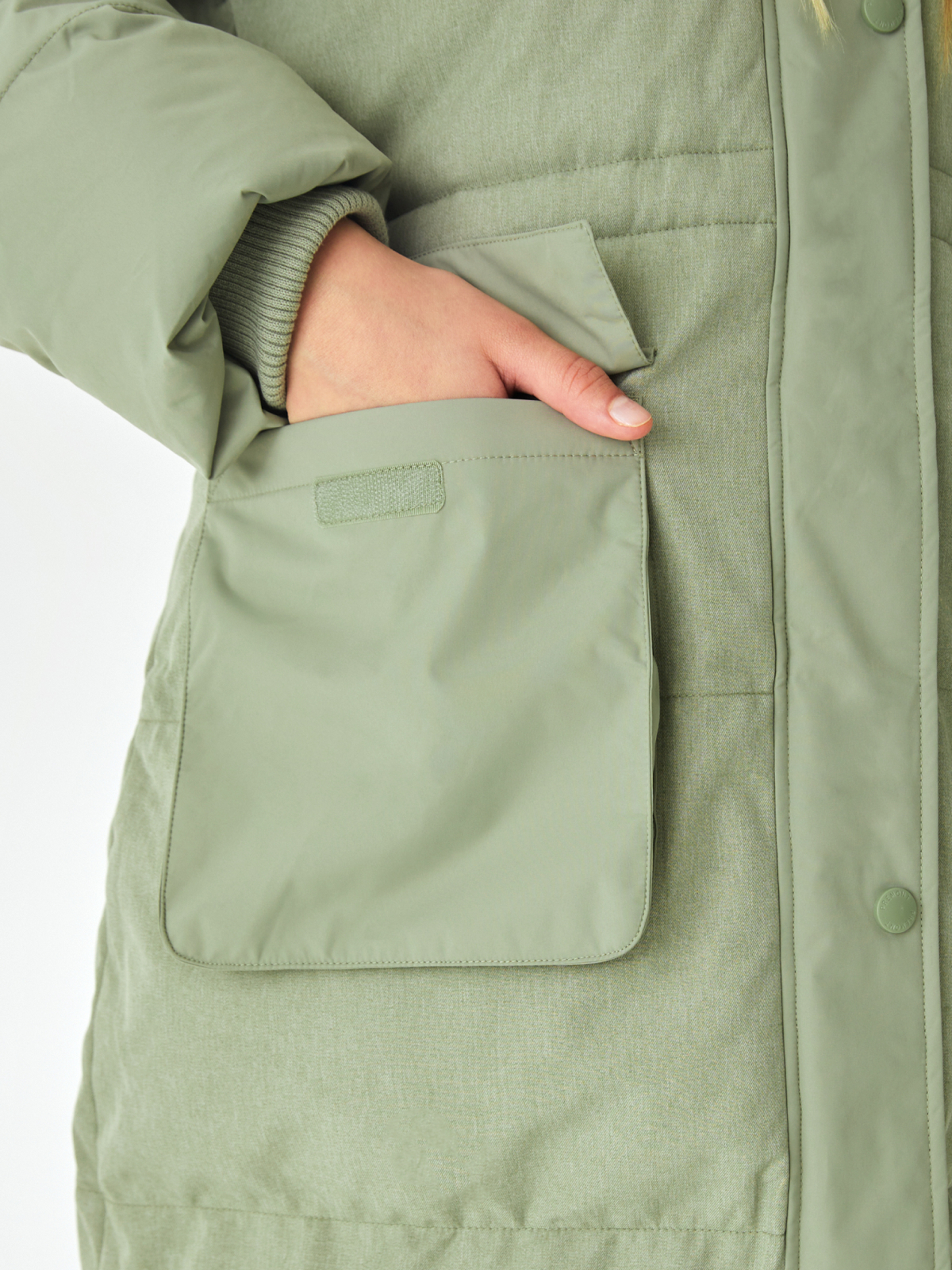 Пальто Premont WP313819OLIVE - фото 9