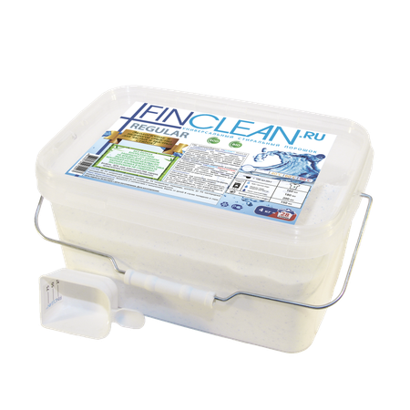 Стиральный эко-порошок FINCLEAN.RU Regular 4кг - 28 стирок - универсальный неконцентрированный эко-порошок