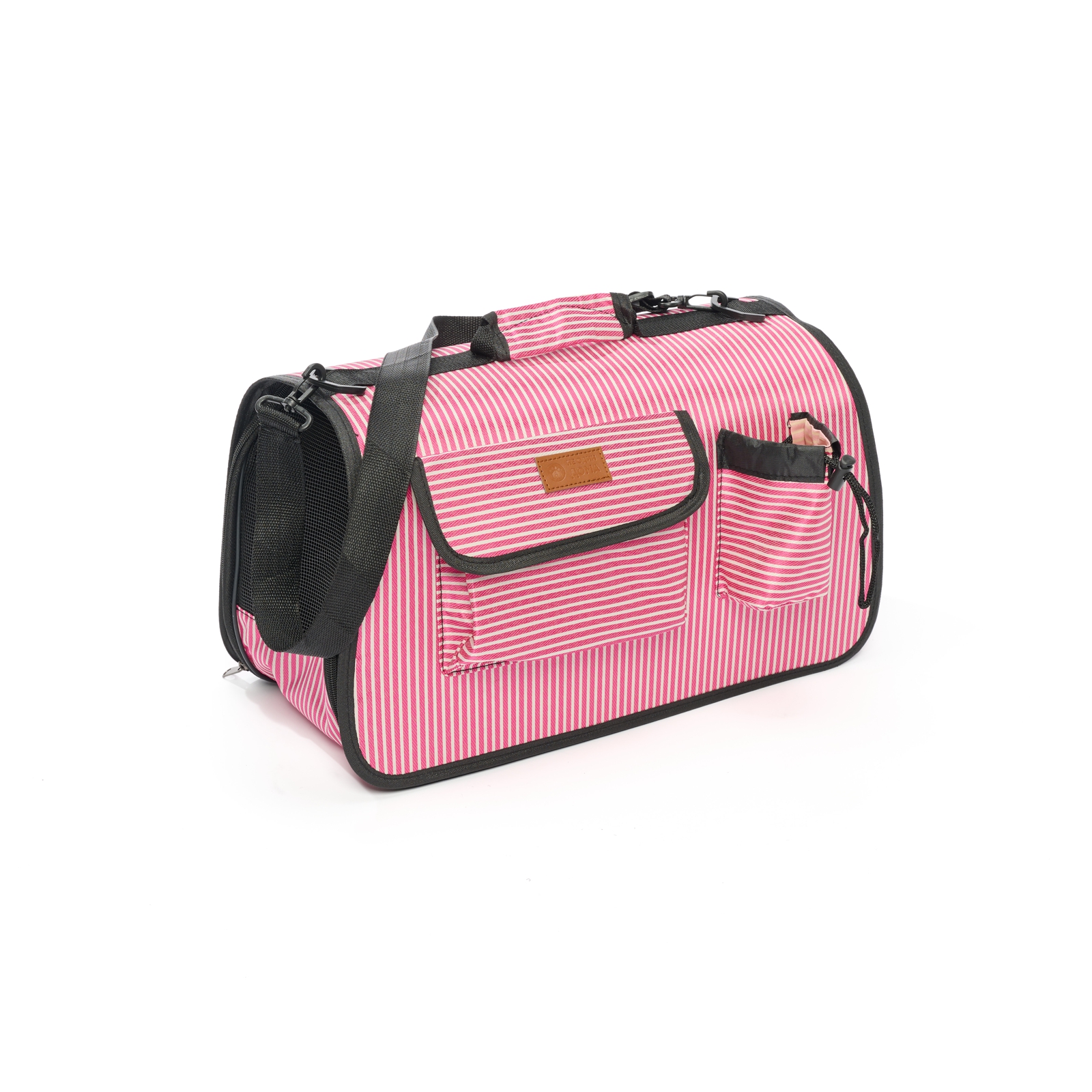 Сумка-переноска для животных Не один дома Holiday pink 40*27*21см розовый - фото 5