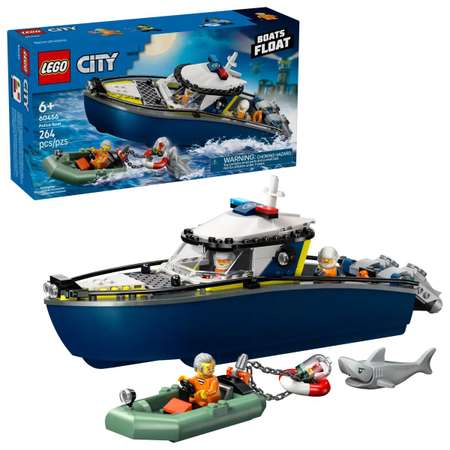 Конструктор LEGO City Погоня на полицейском катере 264 дет.
