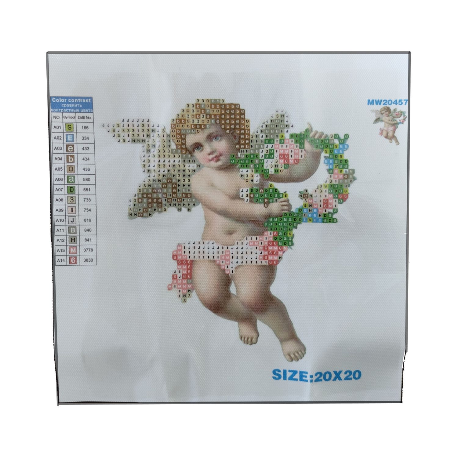 Алмазная мозаика Seichi Ангел - фото 3