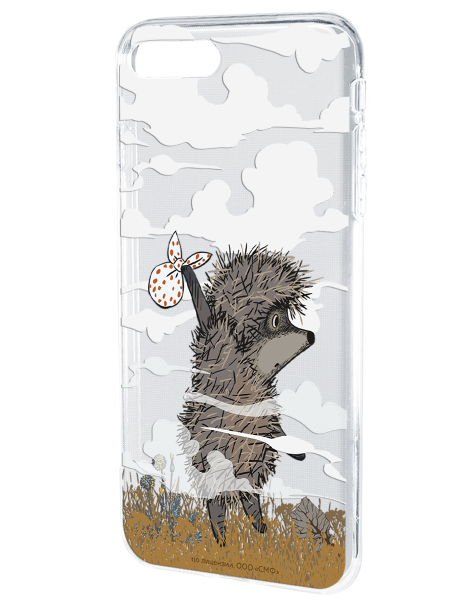 Силиконовый чехол Mcover для смартфона Apple iPhone 7 plus 8 plus Союзмультфильм Ежик в тумане и дымка - фото 1