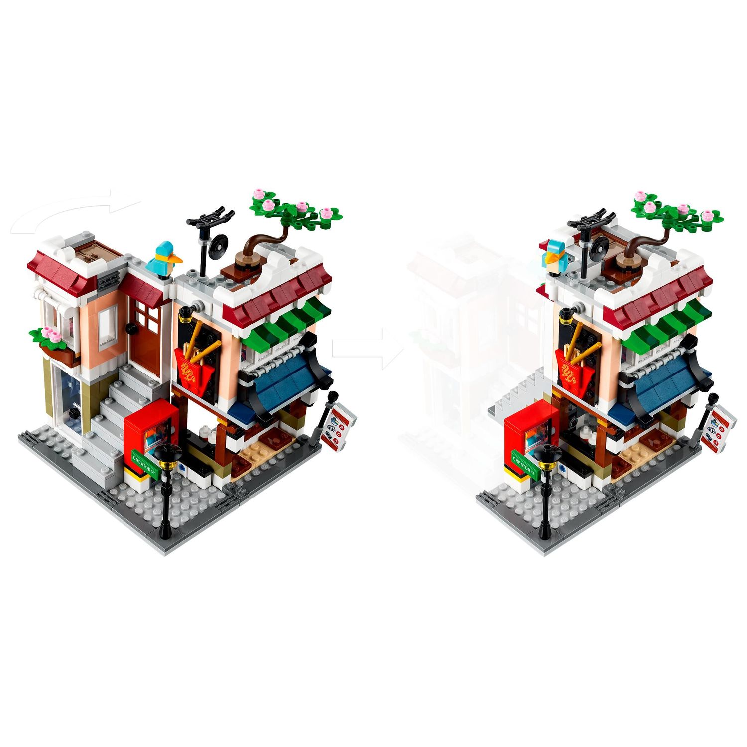 Конструктор LEGO Creator Downtown Noodle Shop 569 дет. - фото 9