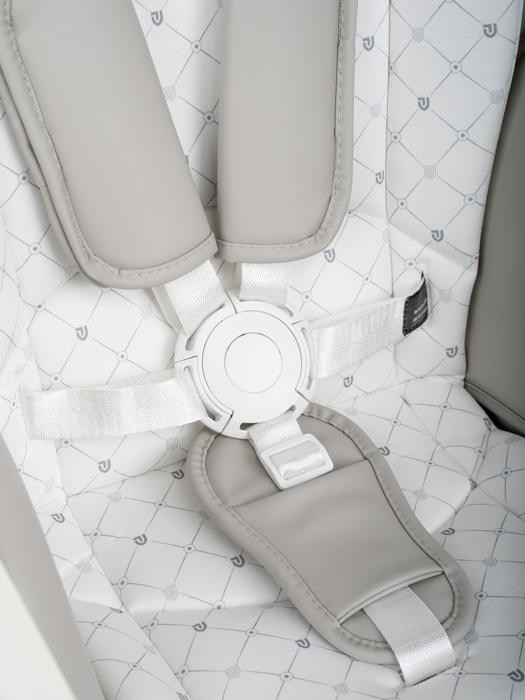 Стульчик для кормления JOVOLA Muza с функцией электрокачели серый - фото 13