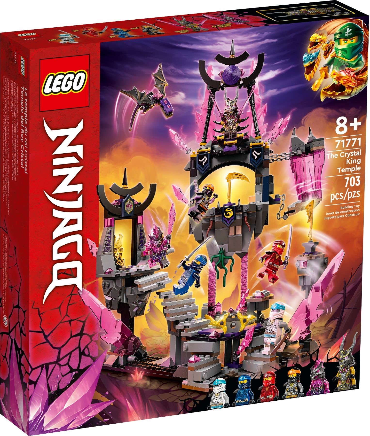 Изображение товара LEGO NINJAGO Храм Кристального Короля 71771 94 детали для детей от 8 лет
