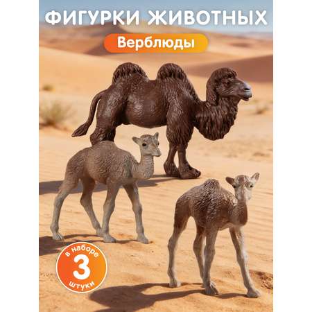 Игровой набор DARWIN Дикие животные Верблюды 3шт