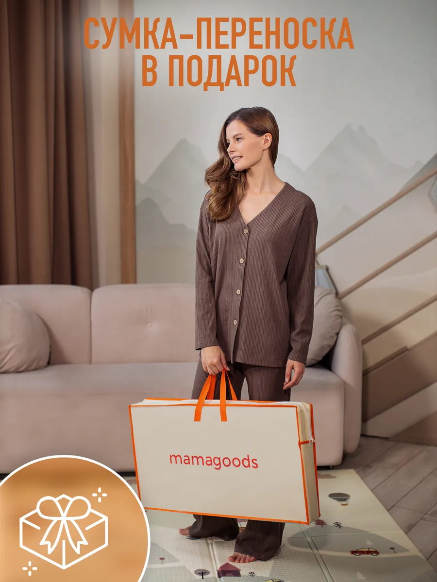 Детский складной коврик Mamagoods Котики и жирафы 150 x 200 см 1 шт. - фото 18