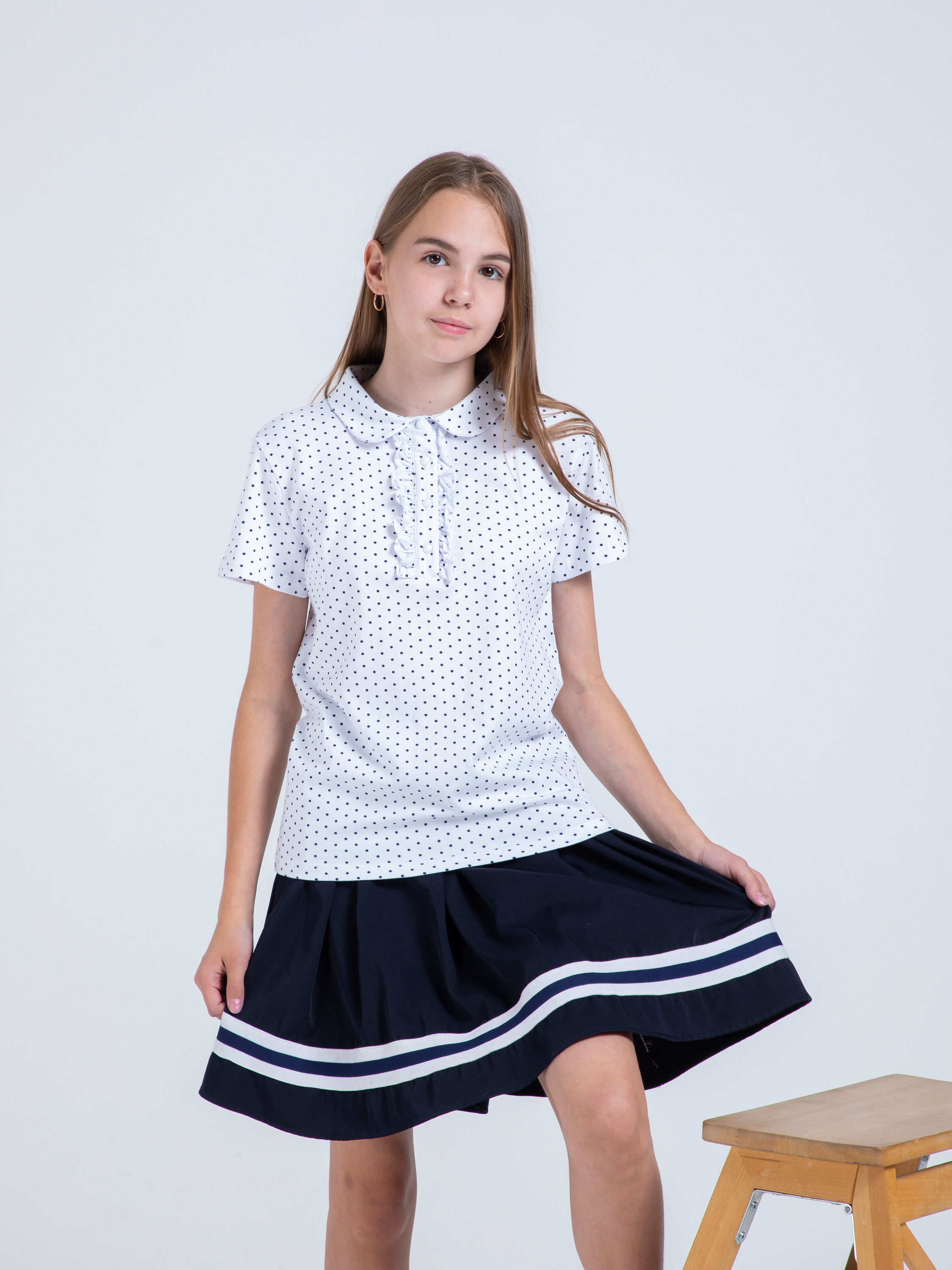 Блузка STELLA MODA 29407_белый - фото 2