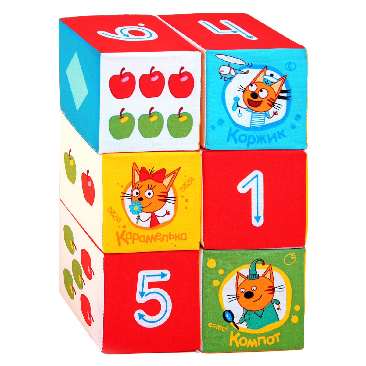 Игрушка Мякиши кубики Три Кота Учимся считать - фото 7