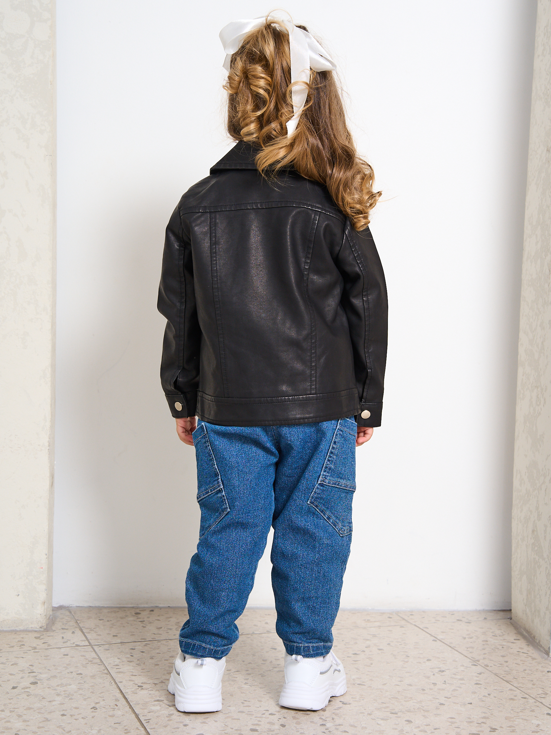 Куртка кожаная Artcher kids Jacket0005blackNEW - фото 7