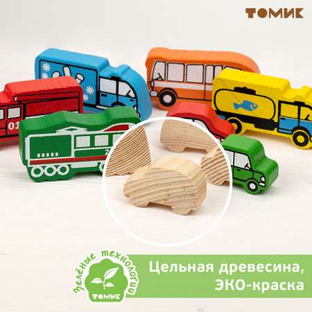 Конструктор Томик Транспорт деревянный