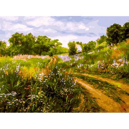 Картина по номерам Белоснежка Дорога детства