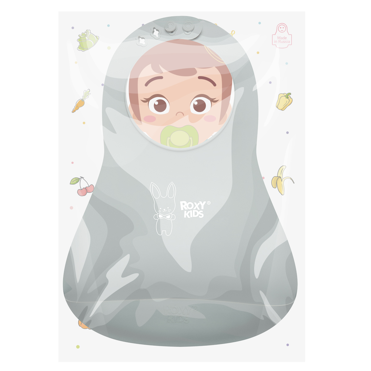 Нагрудник ROXY-KIDS силикон - фото 9