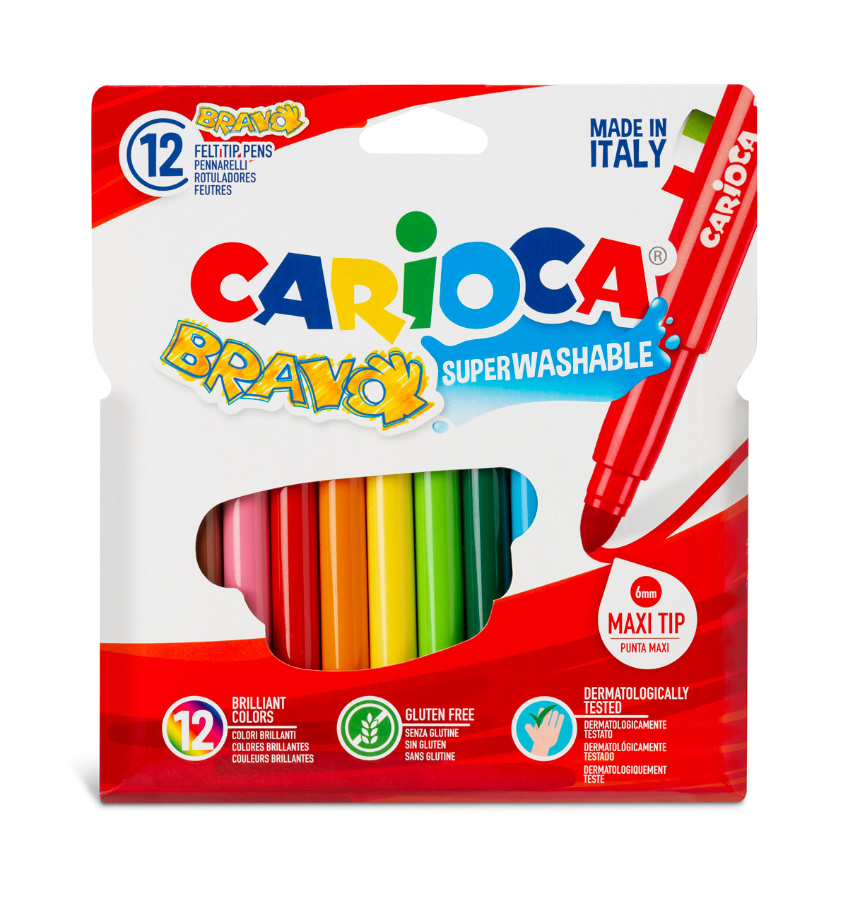 Фломастеры CARIOCA 12 цв. - фото 1