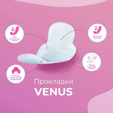 Женские прокладки Onlem Удлиненные SILKY VENUS LONG 8шт
