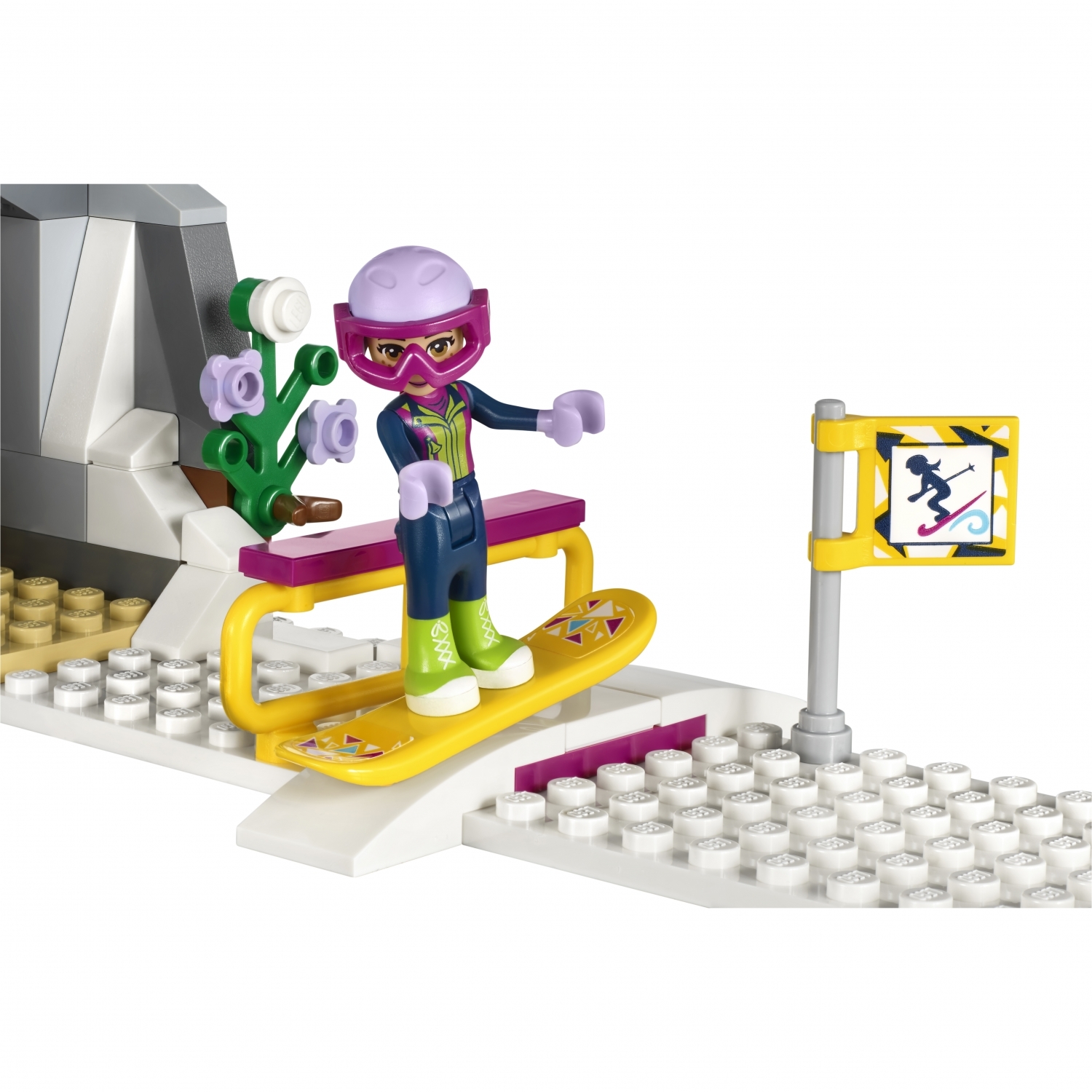 Конструктор LEGO Friends Горнолыжный курорт: подъёмник блочный - фото 15