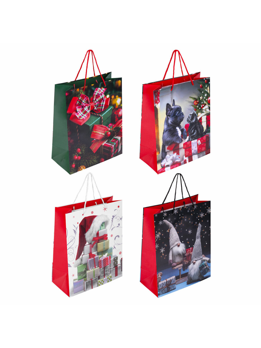 Подарочный пакет Золотая сказка новогодний для упаковки - фото 2