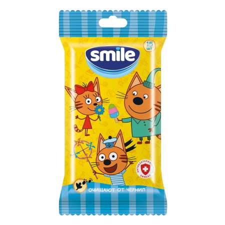Влажные салфетки Smile 15 шт.
