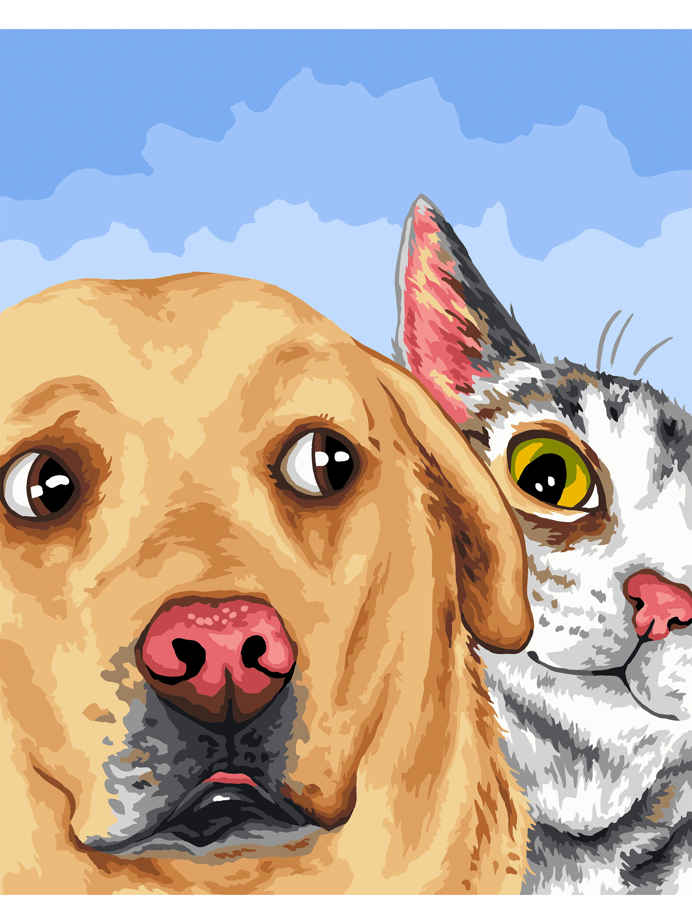 Картина по номерам Art sensation Друзья в ассортименте - фото 2