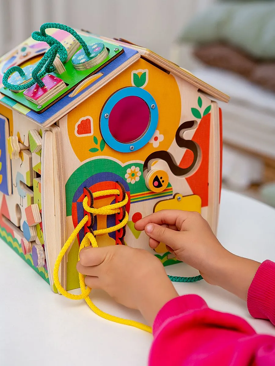 Игрушка Mag Wood бизиборд Солнечный дворик - фото 6