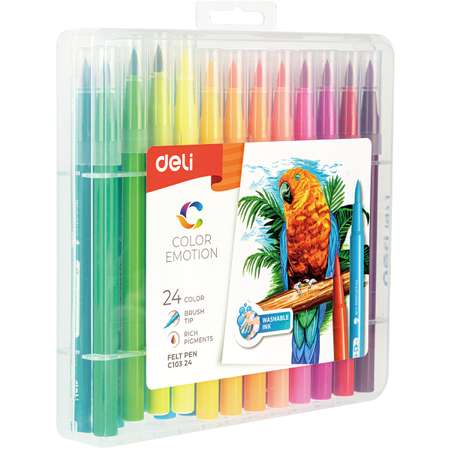 Фломастеры Deli 24 цв.