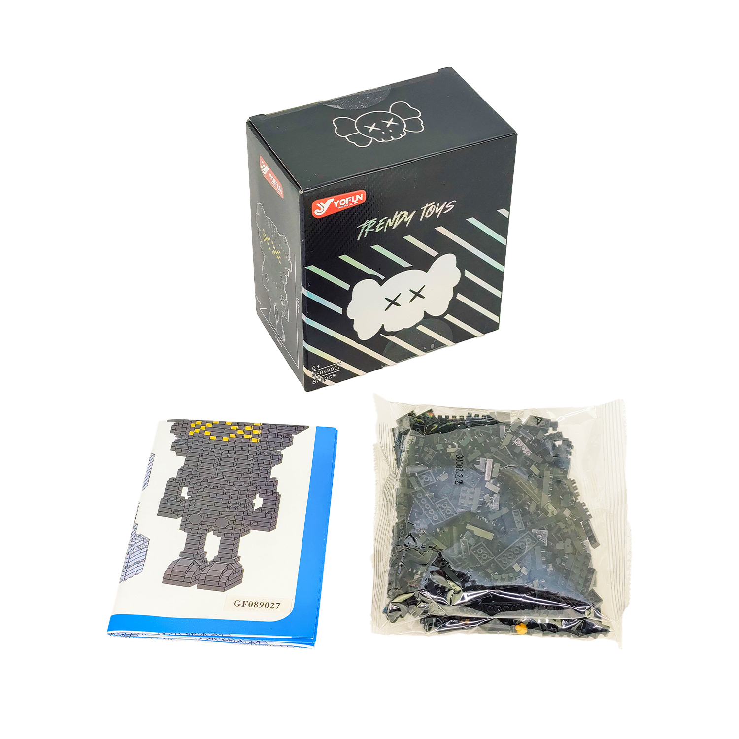 Конструктор Yiwu Yofun Trading Co Balody Kaws из мини-блоков 876 дет. - фото 4